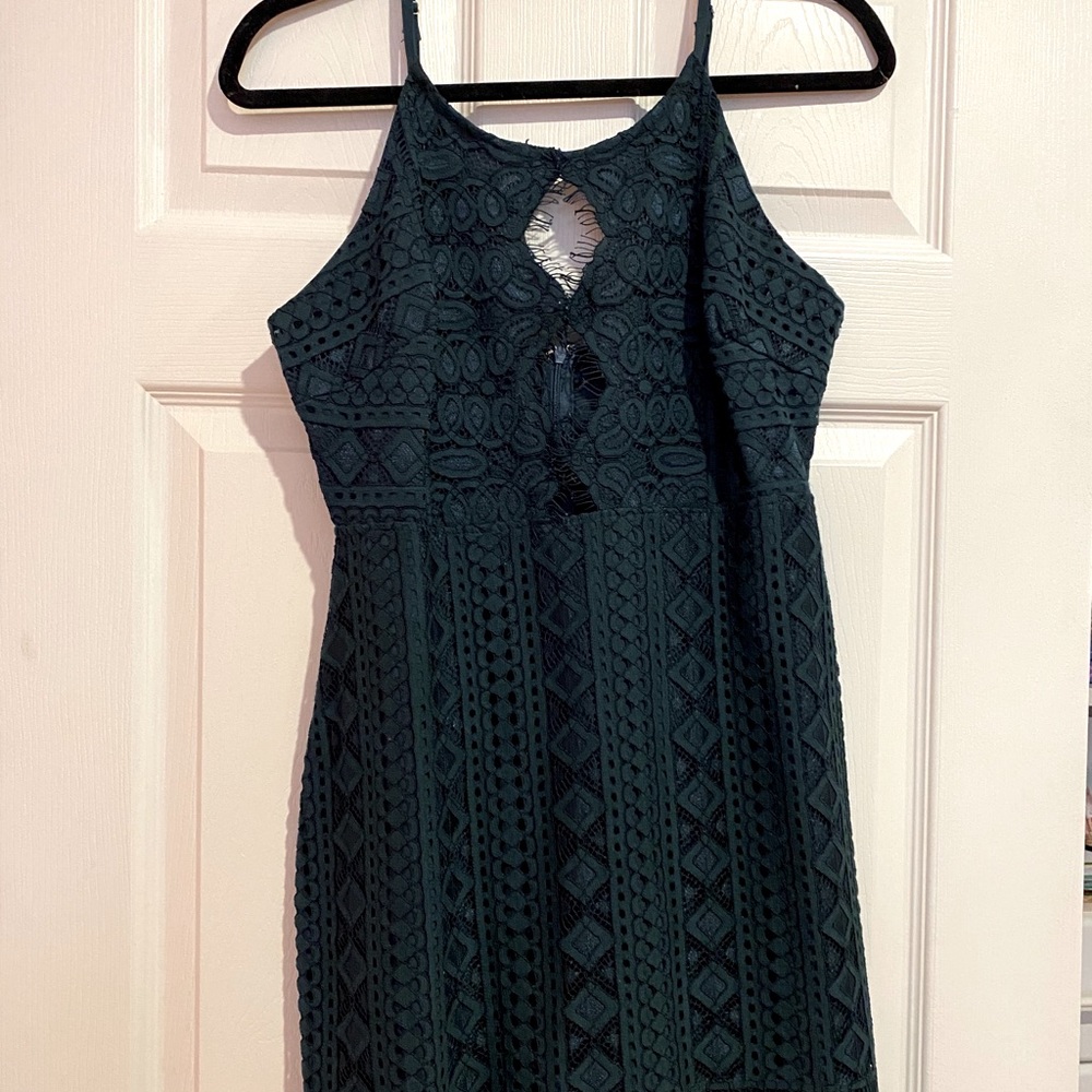 Green and lace party dress!